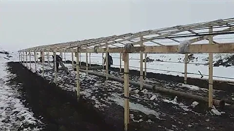 Теплица 30 ×6м.как мы строим.